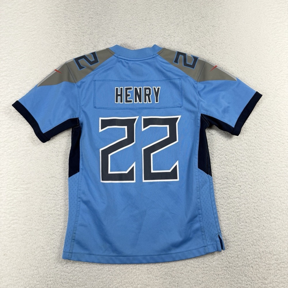 Nike Tennessee Titans Derrick Henry 22 On Field NFL Jersey Youth Medium 10/12 - Picture 2 of 8